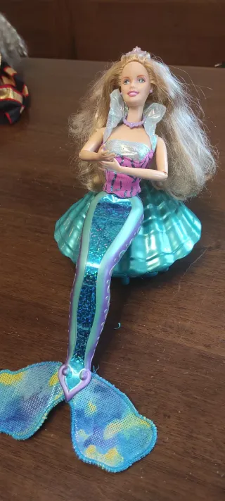 Barbie Sirena + conchiglia completa Vintage