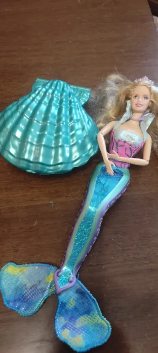 Barbie Sirena + conchiglia completa Vintage