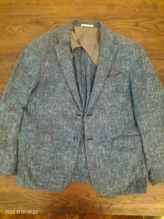 Giacca uomo estiva blu/grigia