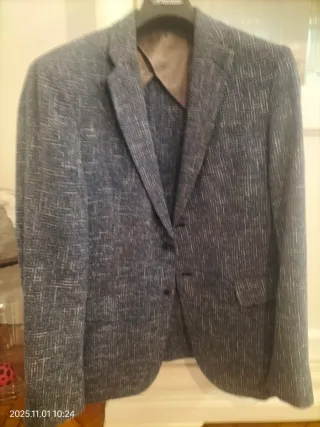 Giacca uomo estiva blu/grigia