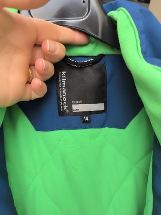 Giacca da neve Kilmanock blu e verde