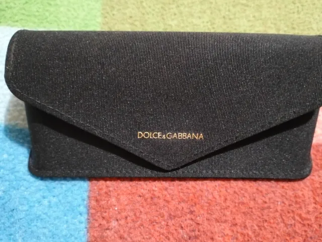 Custodia porta occhiali Dolce & Gabbana nera