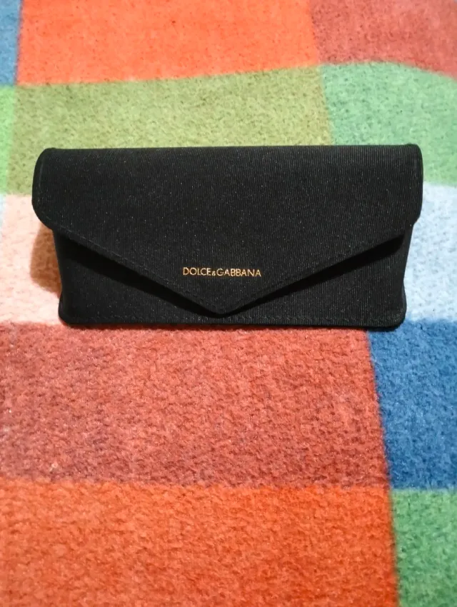 Custodia porta occhiali Dolce & Gabbana nera