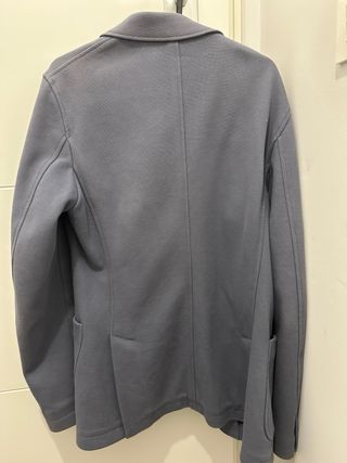 Blazer Benetton Azul Grisáceo Hombre