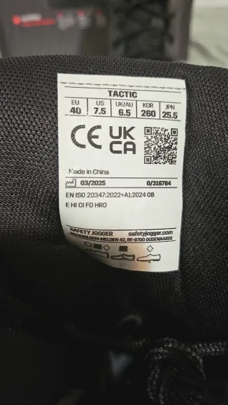 Botas de seguridad negras