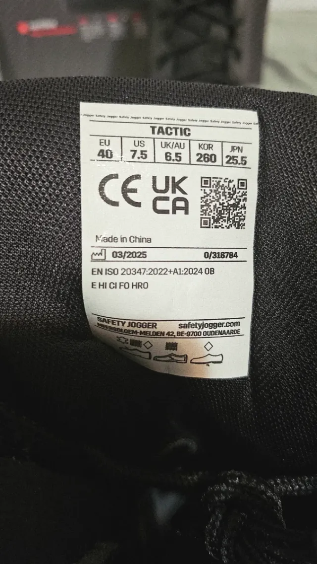 Botas de seguridad negras