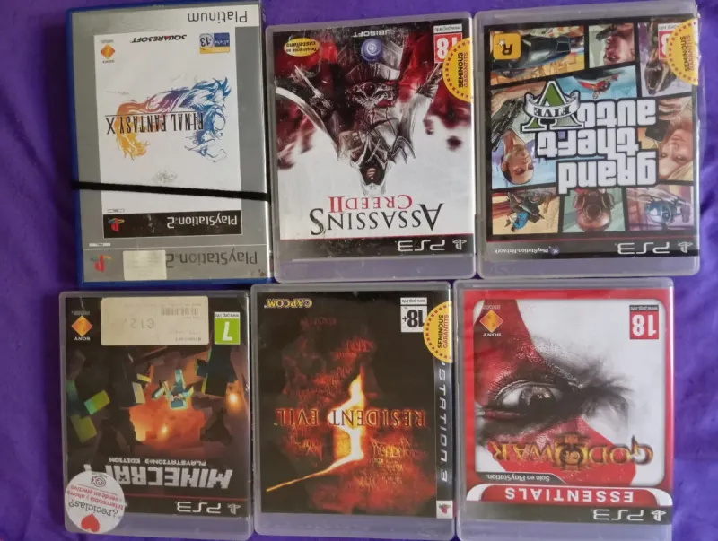 Imagen de 6 Juegos PS3:, God of War, GTA V, Minecraft..