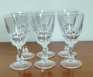 Set 6 Bicchierini Cristallo Vintage