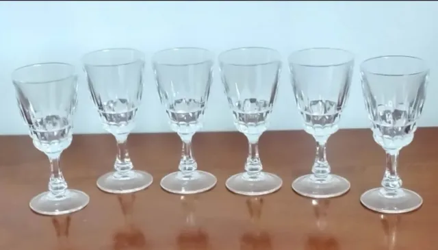 Set 6 Bicchierini Cristallo Vintage
