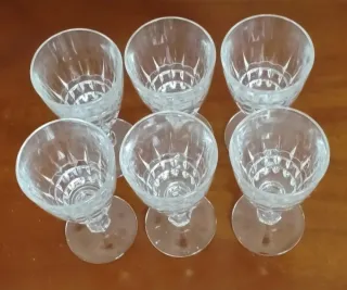 Set 6 Bicchierini Cristallo Vintage