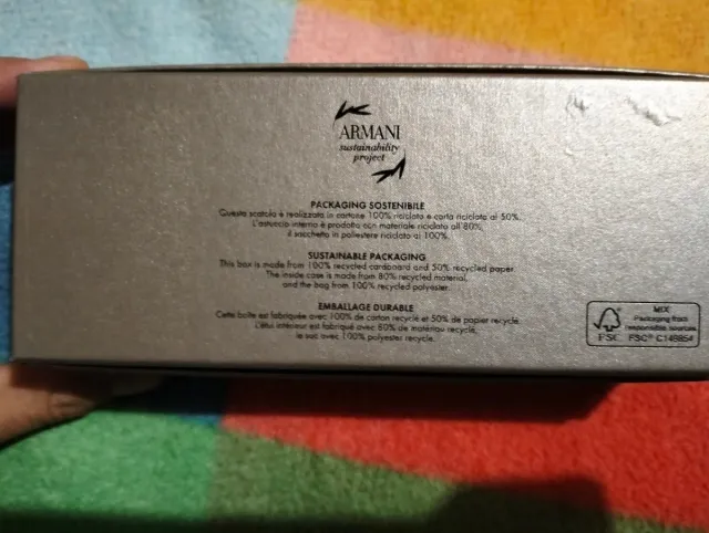 Scatola Giorgio Armani Argento