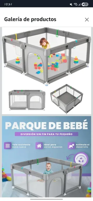 Parque infantil para bebé