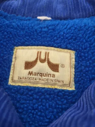 Abrigo Vintage Marquina Azul Talla S