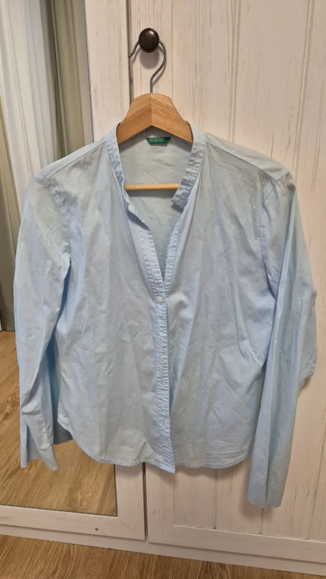 Camisa azul United Colors of Benetton Talla S