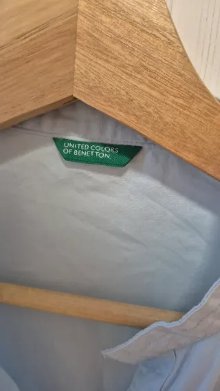 Camisa azul United Colors of Benetton Talla S