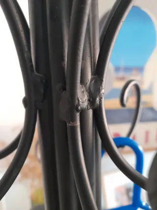 Perchero de hierro forjado alto 180 cm