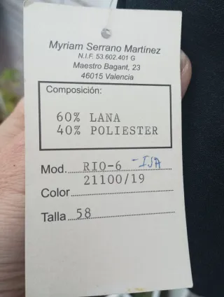 Traje de chaqueta NUEVO talla 58/50