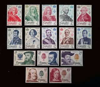Sellos Reyes Borbones y Austrias Nuevos