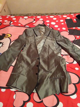 Traje de Novio Gris Plateado