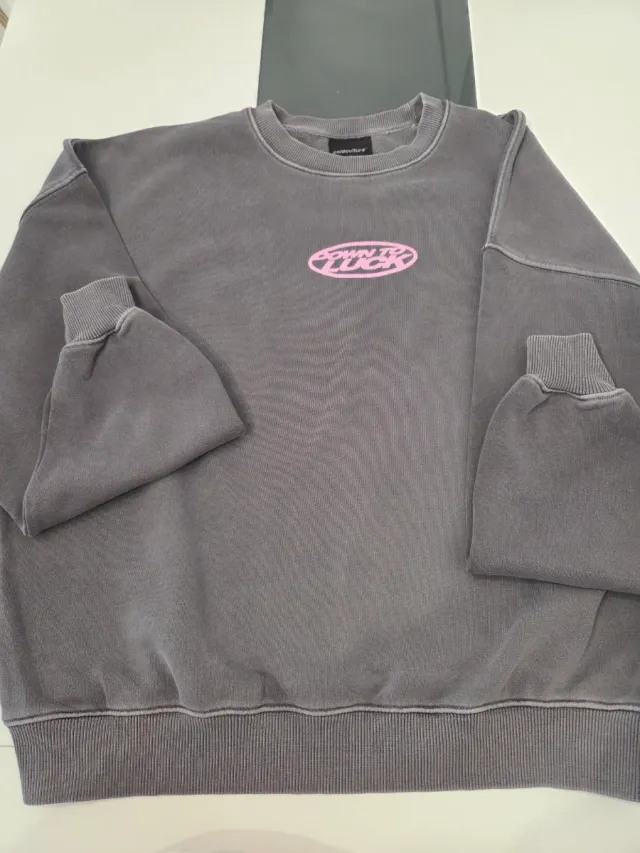 Sudadera Cold Culture M gris y rosa