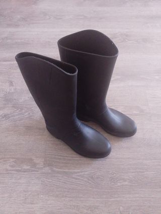 Botas de agua para niños negras talla 33