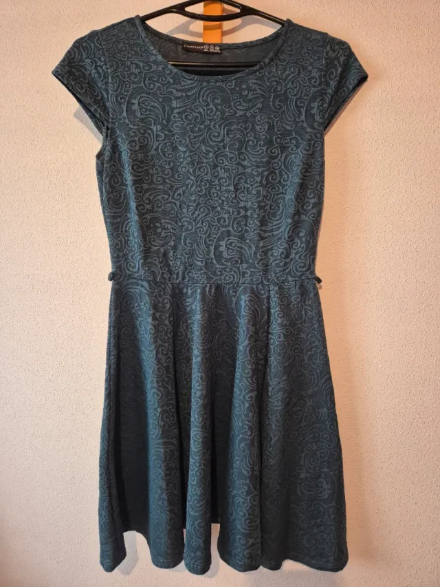 Vestido verde botella talla M