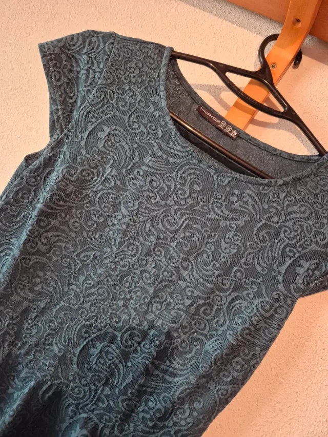 Vestido verde botella talla M