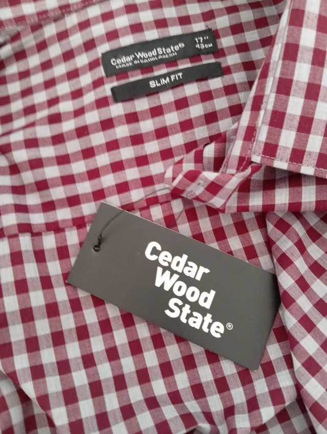 Camisa cuadros hombre nueva con etiquetas