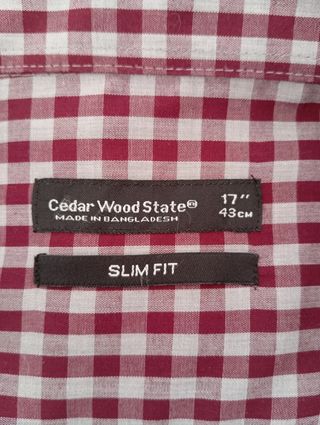 Camisa cuadros hombre nueva con etiquetas