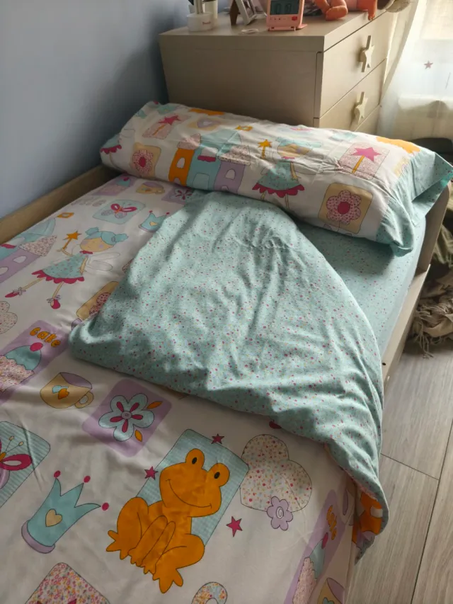 Funda nórdica, sabana bajera y funda almohada infa