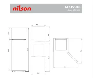 Frigorífico Nelson 2 puertas con congelador