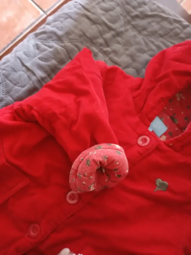 Giubbotto in velluto per neonato o reborn 3-6 mesi