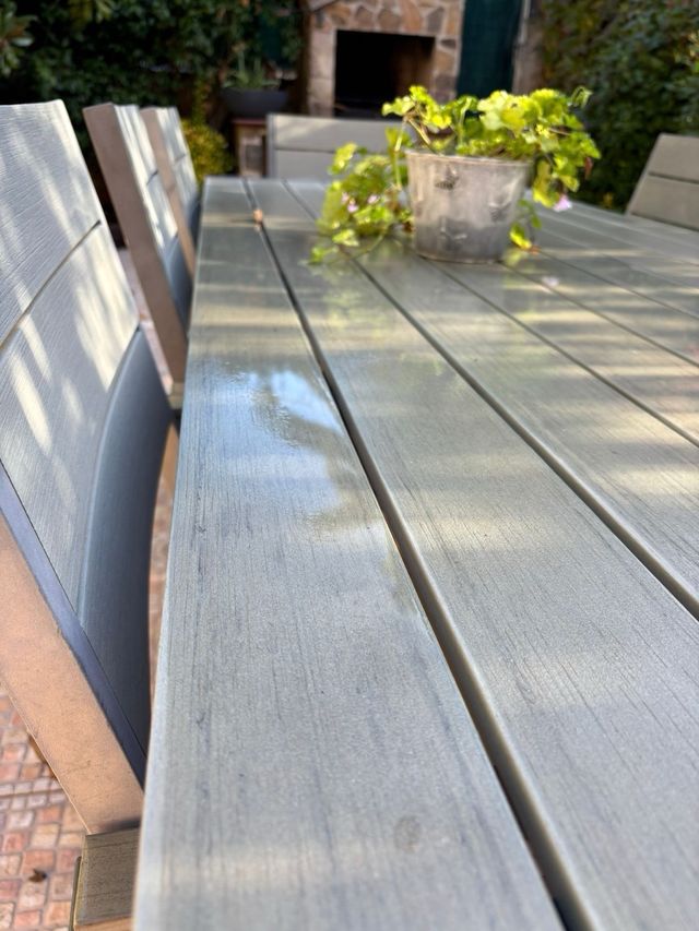 Mesa y 6 Sillas Terraza Exterior