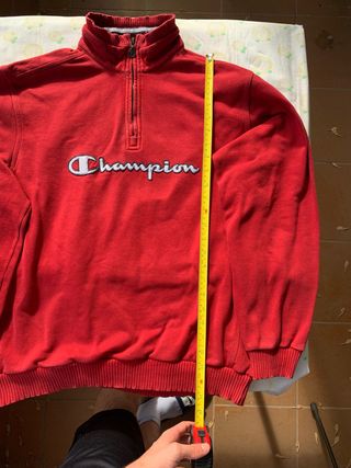 Sudadera Champion Roja Vintage Talla L