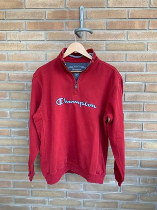 Sudadera Champion Roja Vintage Talla L
