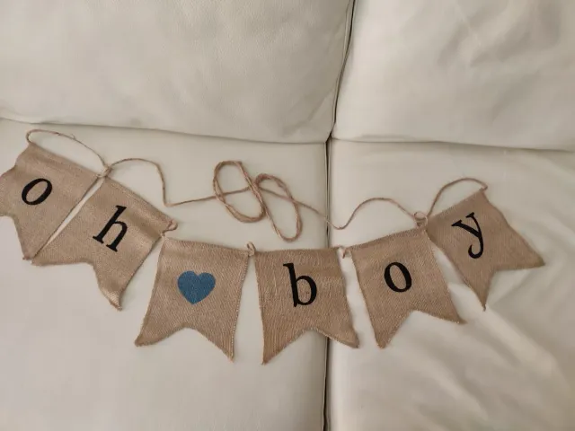 Banner Oh Boy con Cuore Azzurro