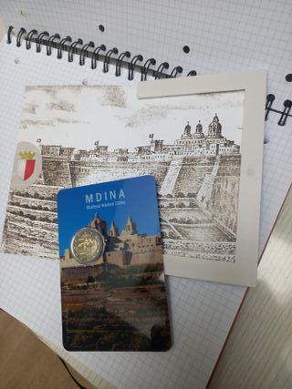 Moneda Malta 2025 Mdina Coin Card