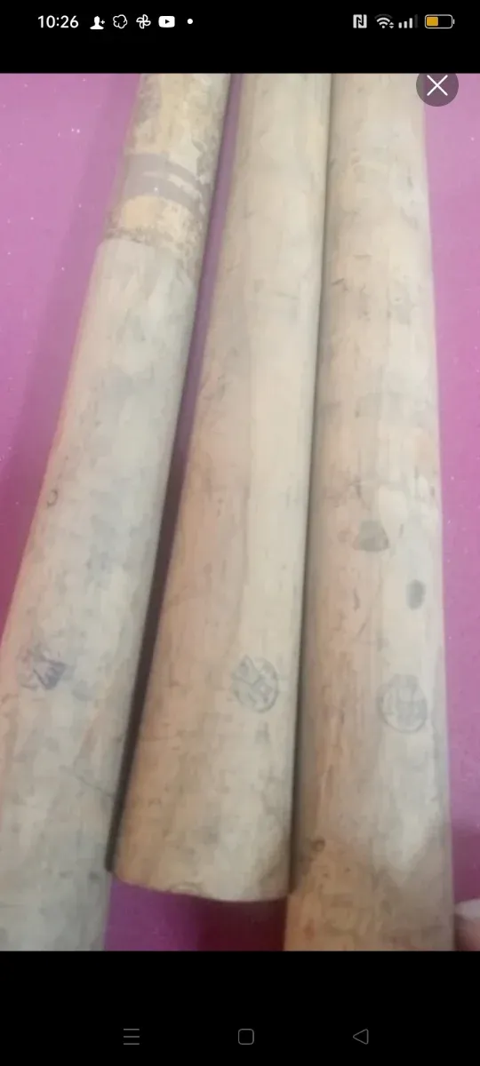 3 mangos madera del ejercito