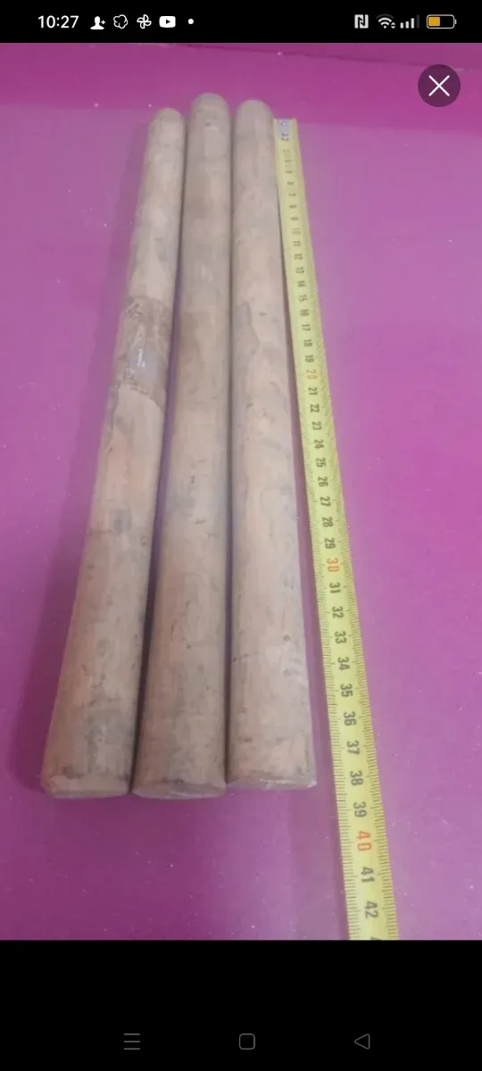 3 mangos madera del ejercito