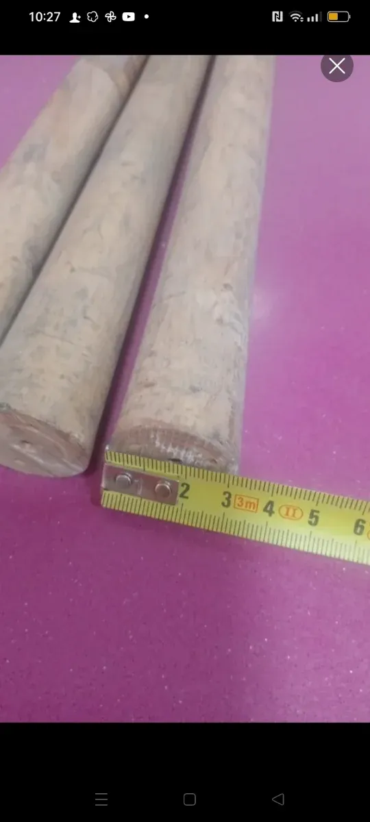 3 mangos madera del ejercito