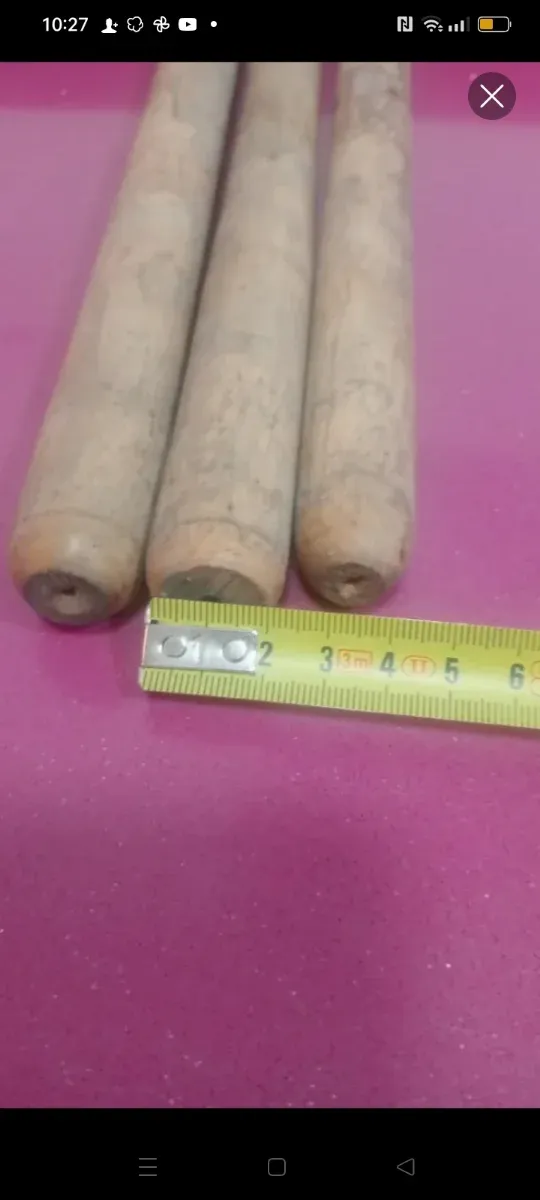 3 mangos madera del ejercito