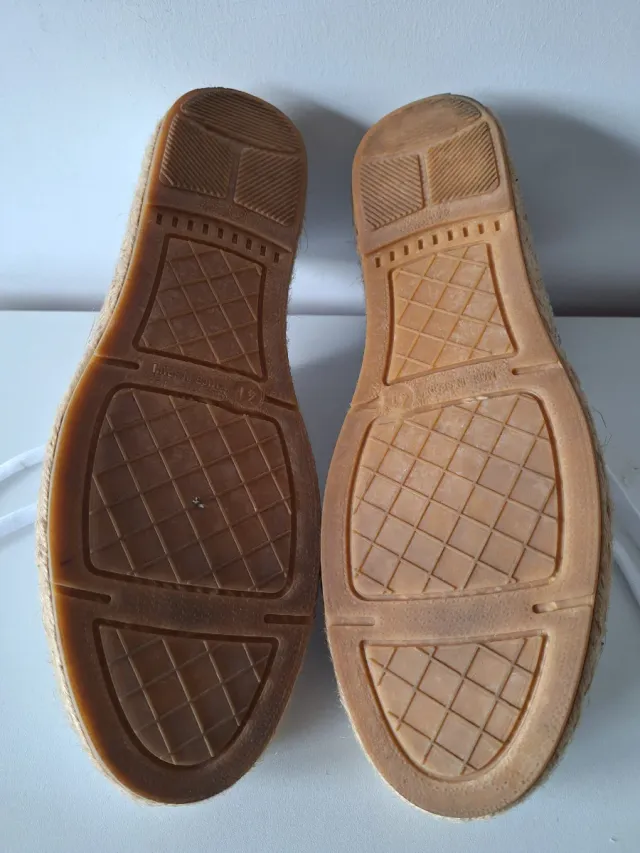 Zapatillas verano blancas y azul T41