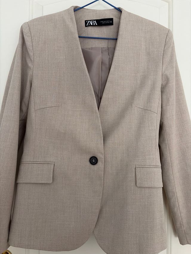Blazer Zara Beige Talla M