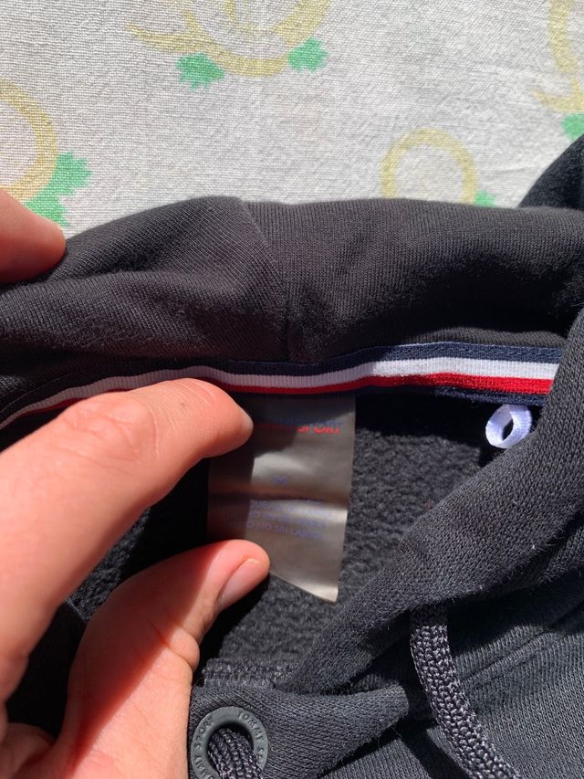 Sudadera Tommy Hilfiger Negra con Capucha Talla M