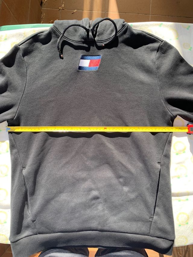 Sudadera Tommy Hilfiger Negra con Capucha Talla M