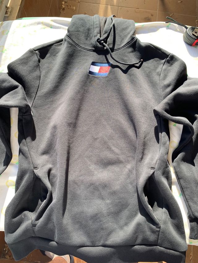 Sudadera Tommy Hilfiger Negra con Capucha Talla M