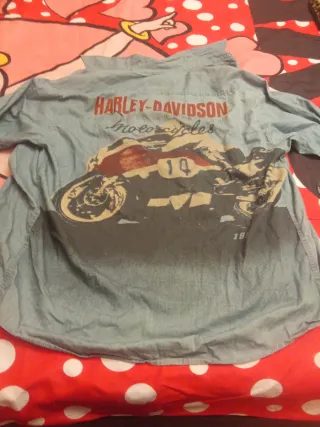 Camisa Harley-Davidson Motocicleta Azul .Exclusiva