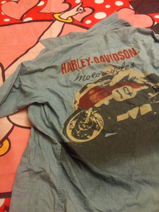 Camisa Harley-Davidson Motocicleta Azul .Exclusiva