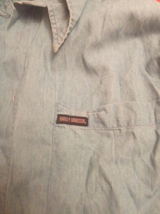 Camisa Harley-Davidson Motocicleta Azul .Exclusiva