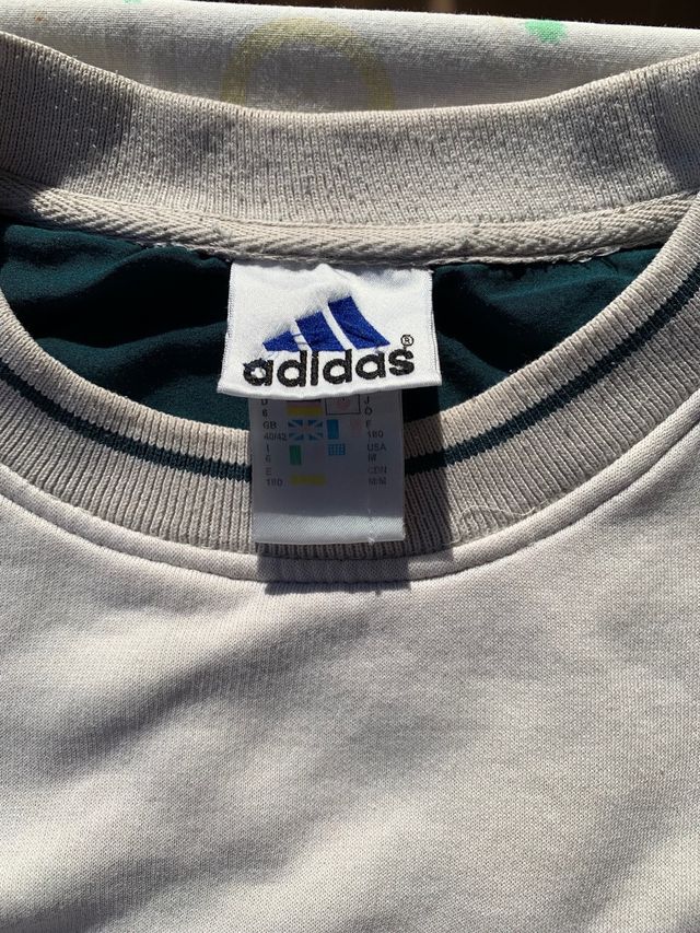 Sudadera Adidas Retro Blanca Talla M